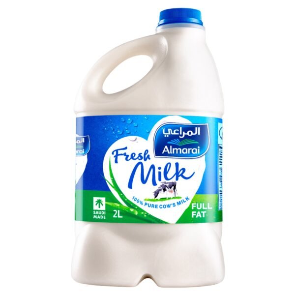 حليب طازج كامل الدسم المراعي، 2 لتر