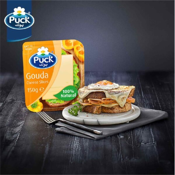 Puck Gouda Natural Cheese Slices, 150g - Image 4