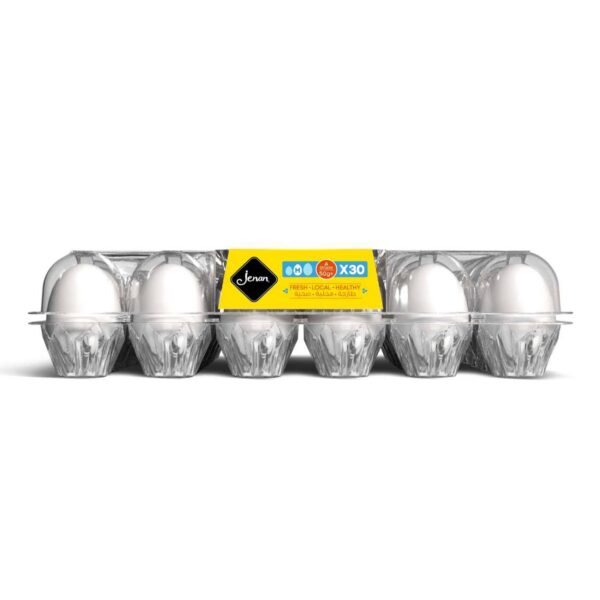 Jenan White Medium Eggs 30 PCS - Image 2