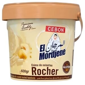 "سيبون المرجان دهن البندق روشيه 600 جرام - زبدة مكسرات مقرمشة وكريمية لوجبة الإفطار"